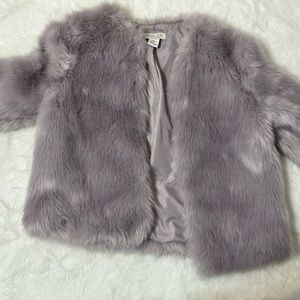 Rachel Zoe Light Purple Faux Fur Jacket